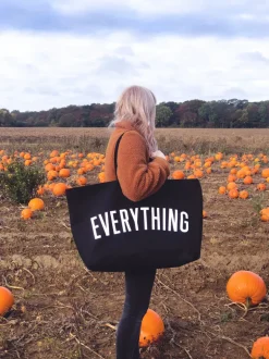 Alphabet Bags | Everything Tote Bags | Black