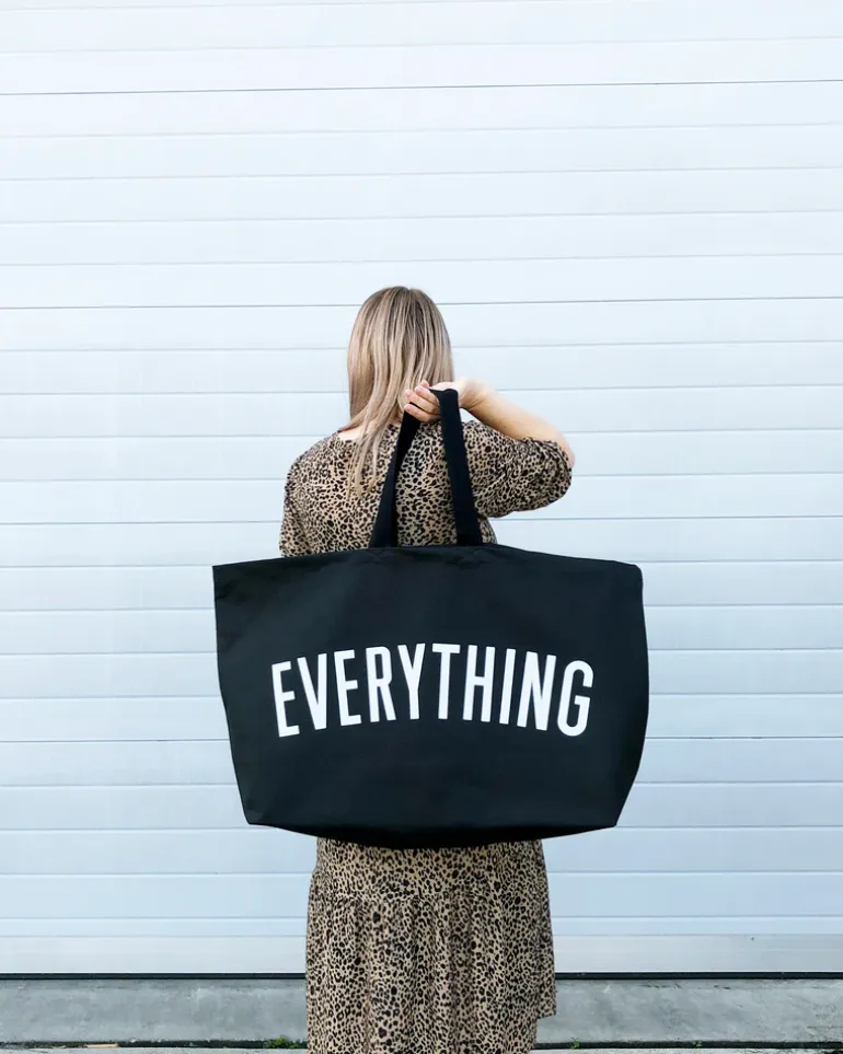 Alphabet Bags | Everything Tote Bags | Black