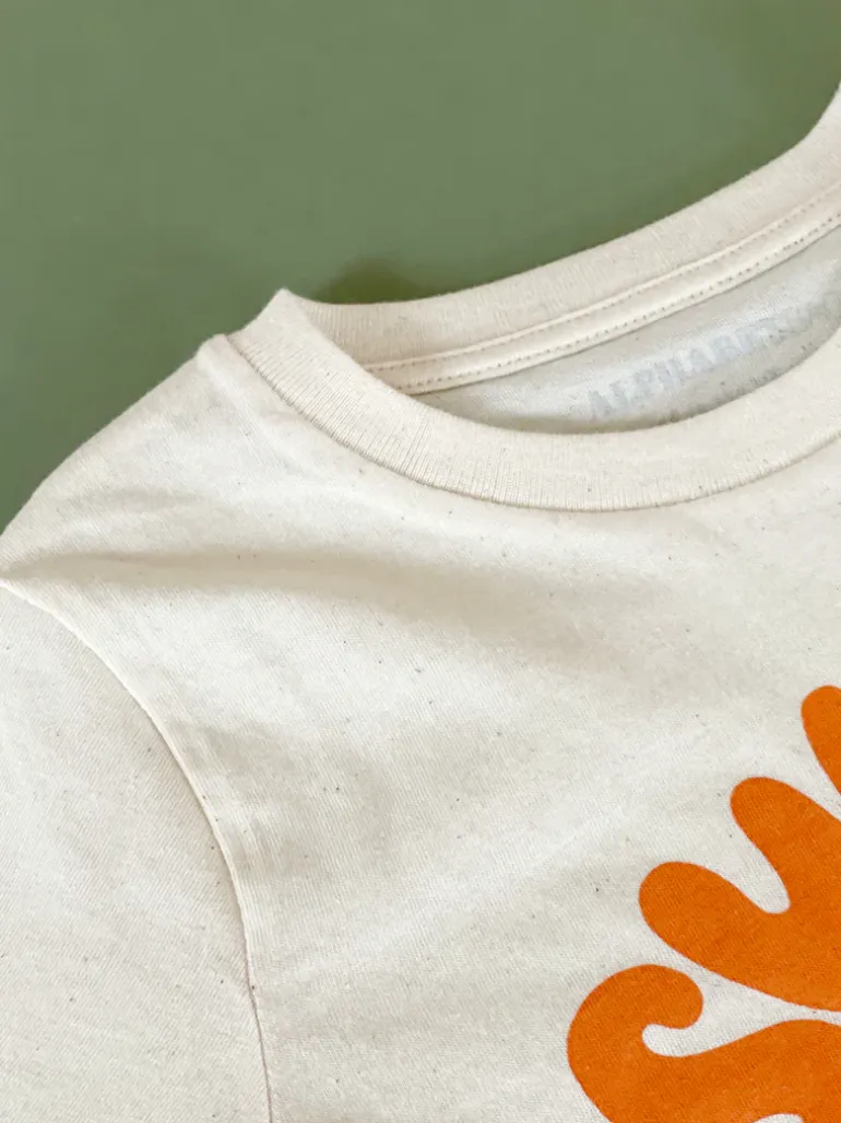 Alphabet Bags | Summer Of Fun T-Shirt | Natural & Orange