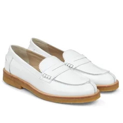 Angulus Women | Classic Loafer | White Patent