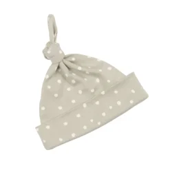 Bob & Blossom | Baby Hats | Moss Grey & White Spot