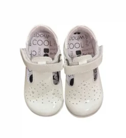 Bo-Bell Shoes | Toto T-Bar | White Patent