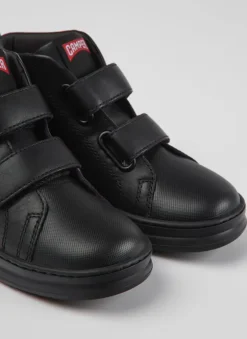 Camper School Shoes | Velcro Runner Boot | Black