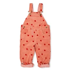 Dotty Dungarees | Corduroy Dungarees | Heart Print