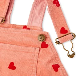 Dotty Dungarees | Corduroy Dungarees | Heart Print