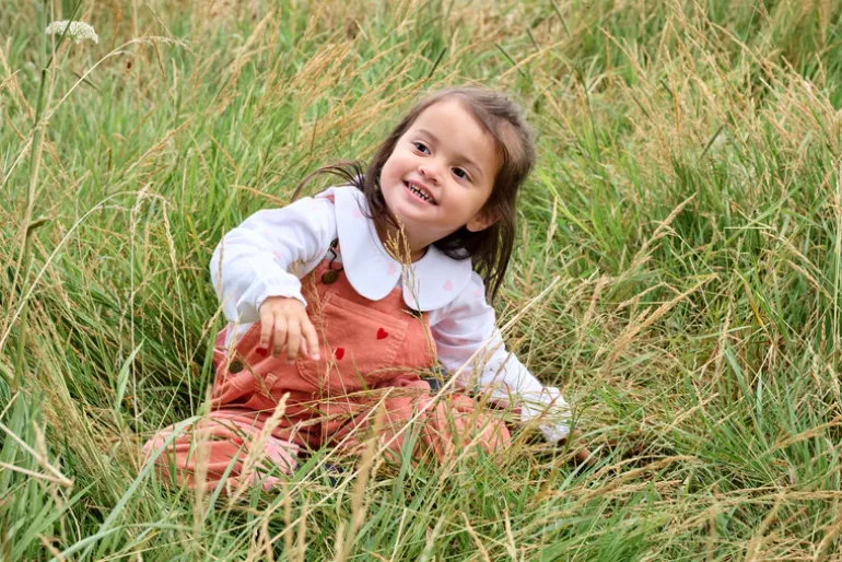 Dotty Dungarees | Corduroy Dungarees | Heart Print