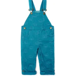 Dotty Dungarees | Nordic Bear Print Dungarees | Blue