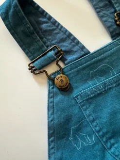 Dotty Dungarees | Nordic Bear Print Dungarees | Blue