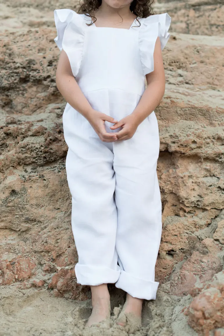 Freya Lillie Florence Dungarees | White