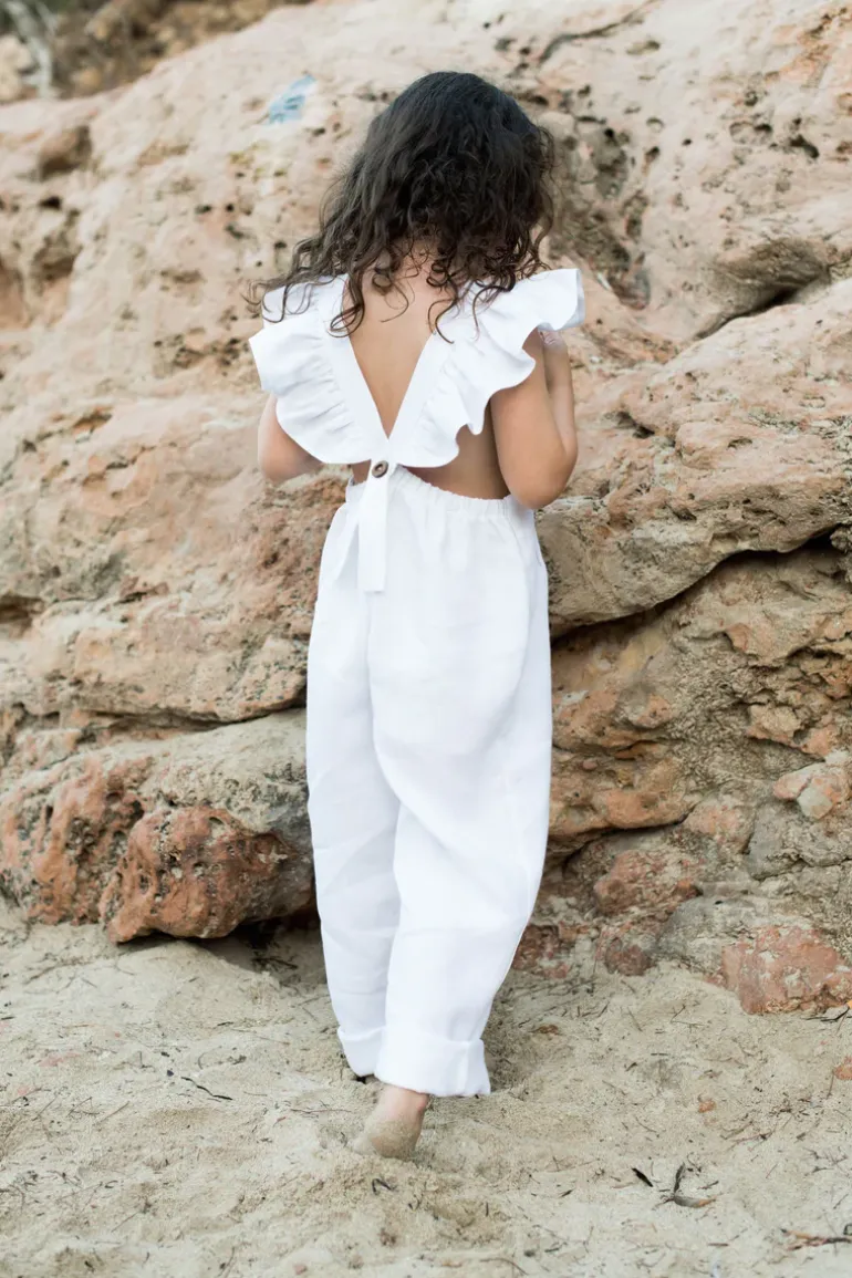 Freya Lillie Florence Dungarees | White
