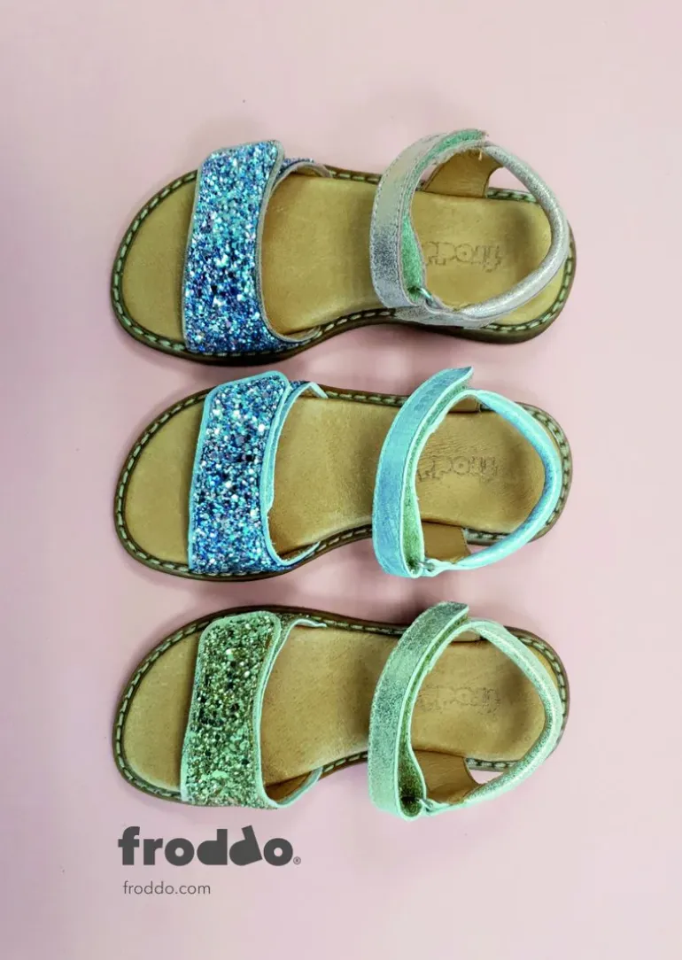 Froddo Lore Sandals | Glitter | Gold Shine