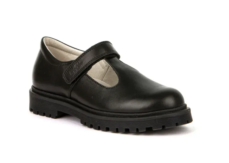 Froddo School Shoes | Lea T Bar | Black Leather