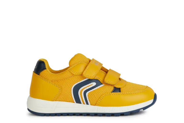 Geox Boys Trainers | Alben | Yellow & Navy