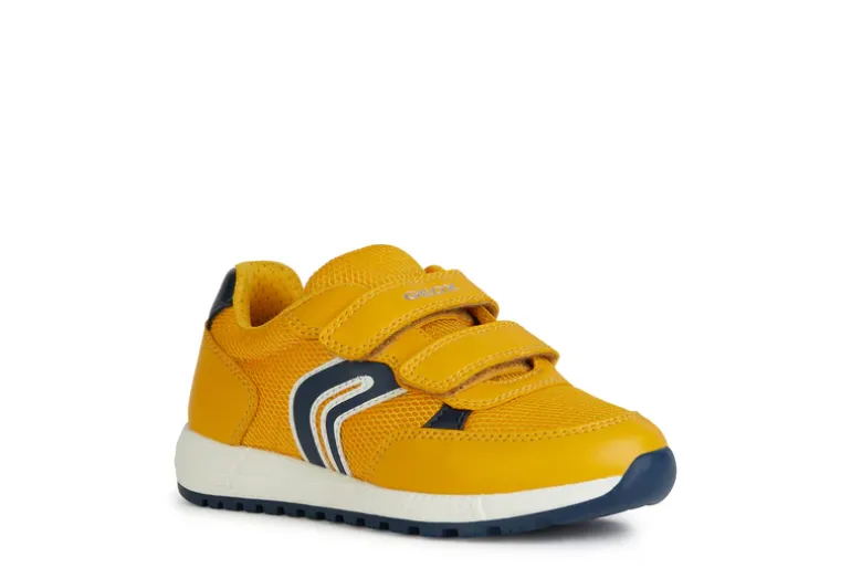 Geox Boys Trainers | Alben | Yellow & Navy