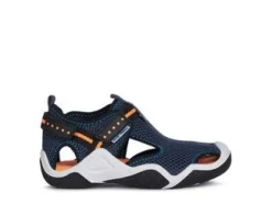 Geox Kids Sandals | Waterproof Wader | Navy & Orange Fluro