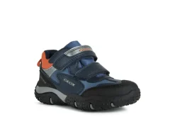 Geox Kids Trainers | Baltic Velcro | Navy & Orange