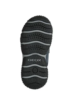Geox Kids Trainers | Baltic Velcro | Navy & Orange