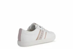 Geox Kids Trainers | Kathe | White & Light Rose
