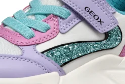 Geox Kids Trainers | Loftus | Lilac & Turquoise
