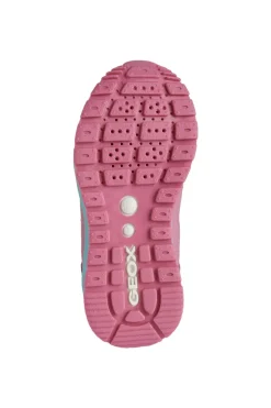 Geox Kids Trainers | Pavel | Fuchsia & Watersea