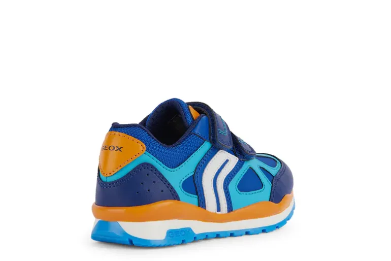 Geox Kids Trainers | Pavel | Royal & Orange