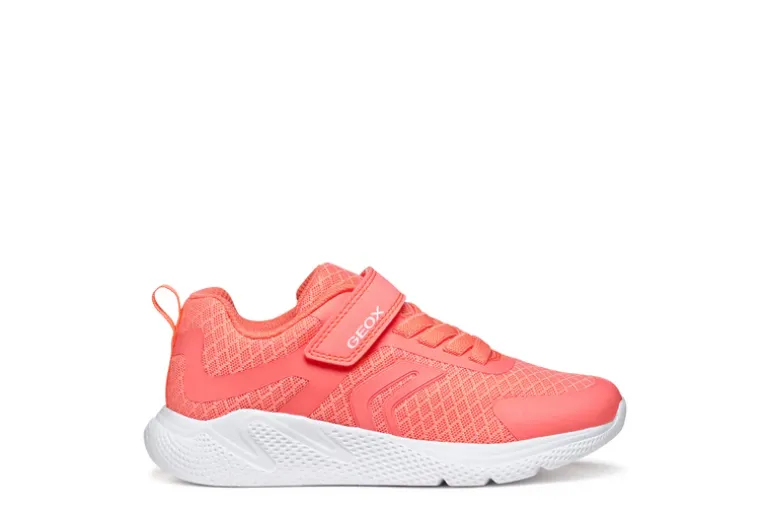 Geox Kids Trainers | Sprintye | Fluo Coral