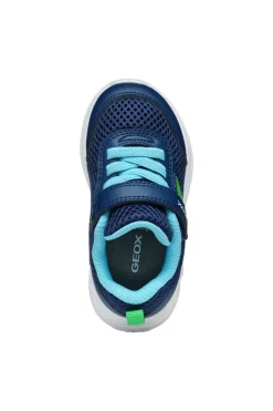 Geox Kids Trainers | Sprintye | Navy & Light Green