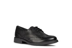 Geox School Shoes | Agata D Lace Up | Black Leather