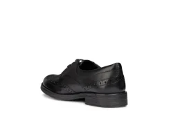 Geox School Shoes | Agata D Lace Up | Black Leather