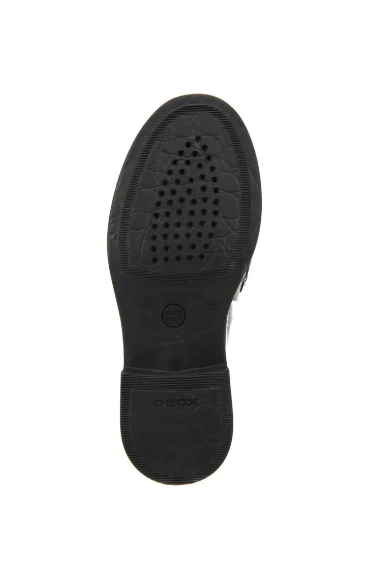 Geox School Shoes | Agata Loafer | Black Leather