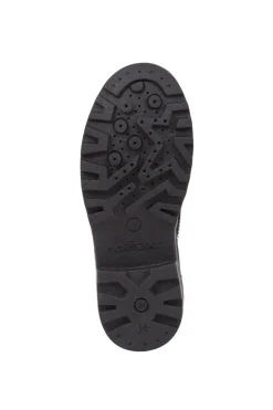Geox School Shoes | Casey Brogue Lace-Up | Patent Black