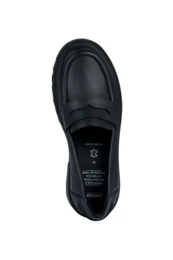 Geox School Shoes | Casey Loafer | Black Leather