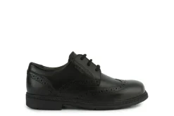 Geox School Shoes | Federico Brogue Lace Up | Black