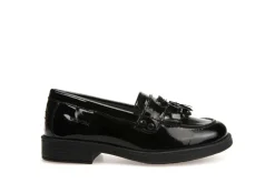 Geox School Shoes | Tassel Loafer Agata A | Black Patent
