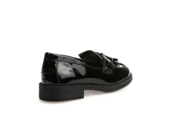Geox School Shoes | Tassel Loafer Agata A | Black Patent