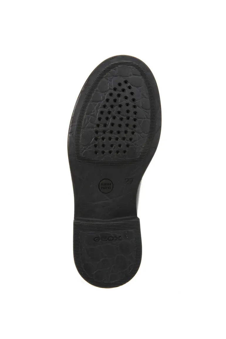 Geox School Shoes | Tassel Loafer Agata A | Black Patent