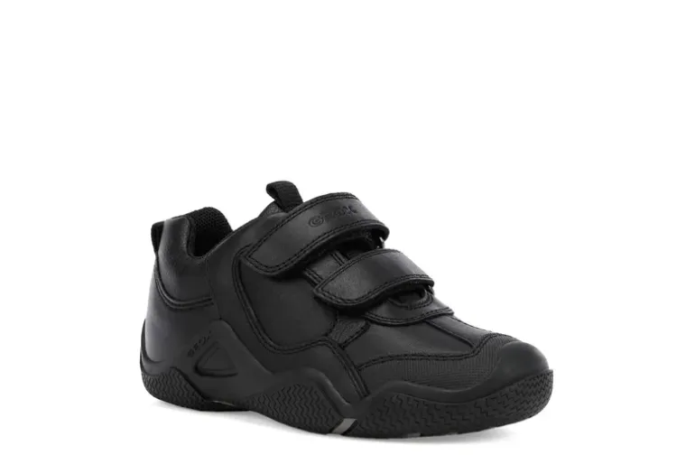 Geox School Shoes | Wader Velcro | Black