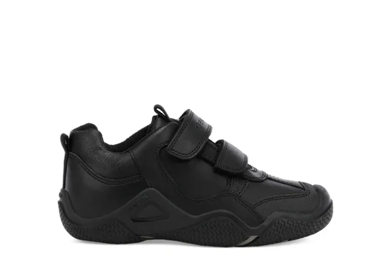 Geox School Shoes | Wader Velcro | Black
