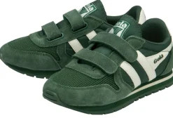 Gola Kids Trainers | Daytona | Evergreen, Black & White