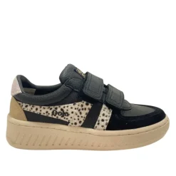 Gola Kids Trainers | Grandslam | Black & Cheetah print
