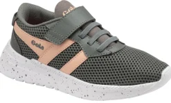 Gola Kids Trainers | Scorpion QF | Grey & Blossom