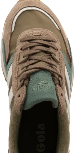 Gola Women's Trainers | Chicago | Khaki, Cappunccino & White
