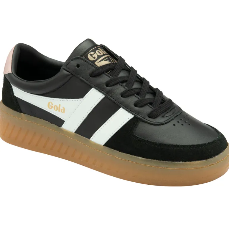 Gola Women's Trainers | Grandslam Elite | Black & Pink Gum