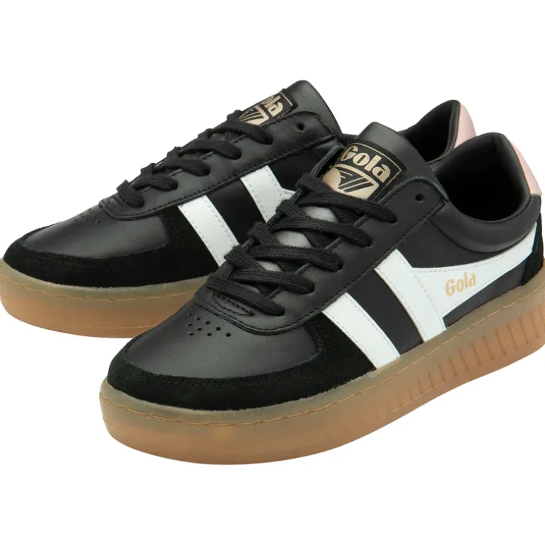 Gola Women's Trainers | Grandslam Elite | Black & Pink Gum
