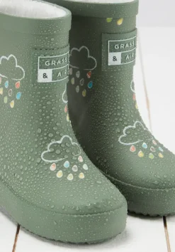 Grass & Air Wellies | Teddy Colour Changing | Khaki