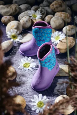 Grubs Waterproof Boots | Puddle Flower | Violet