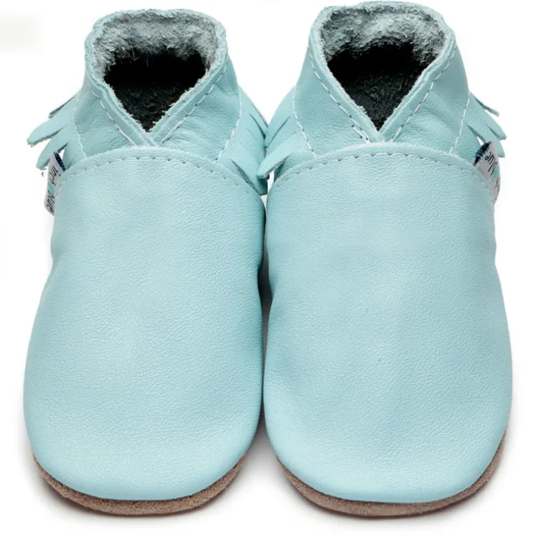 Inch Blue Soft Soles | Baby Pram Shoes | Baby Blue