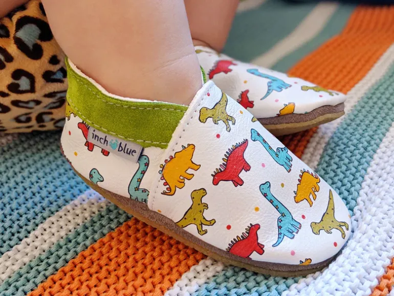 Inch Blue Soft Soles | Baby Pram Shoes | Jurassic