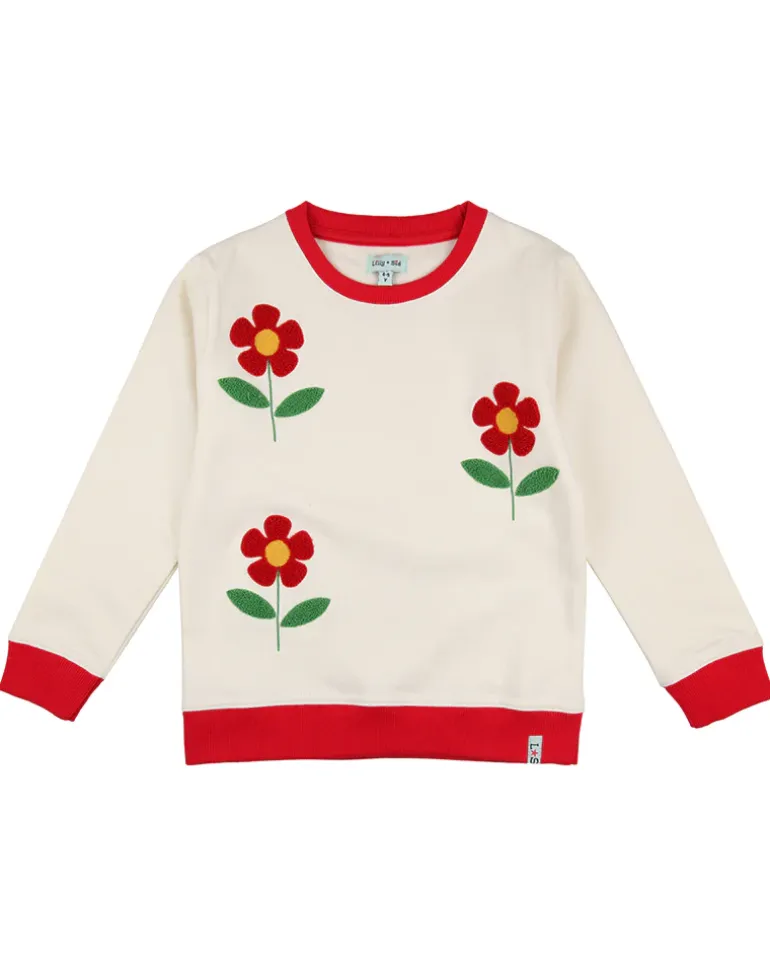 Lilly and Sid Sweatshirt | Flower Embroidered