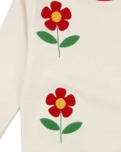 Lilly and Sid Sweatshirt | Flower Embroidered